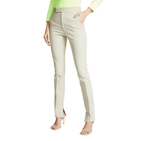 Helmut Lang Rider Legging Pant w/ Slit in Oatmeal - Picture 11 of 11